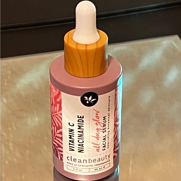 Clean Beauty ALL DAY GLOW Facial Serum with Vitamin C & NIACINAMIDE brand new - Picture 1 of 6